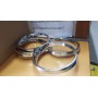 COPPIA CORNICI FARO FIAT 124 SPORT DESTRA E SINISTRA IN ACCIAIO CROMATE CASSA 186/A