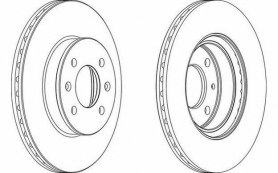 COPPIA DISCHI FRENO ANTERIORE HYUNDAI GETZ 1.1 1.3 1.5CRDI