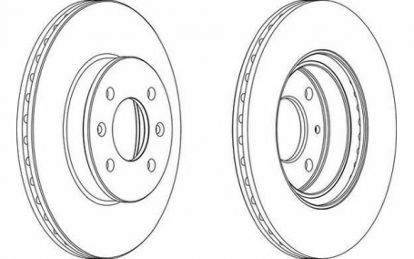 COPPIA DISCHI FRENO ANTERIORE HYUNDAI GETZ 1.1 1.3 1.5CRDI