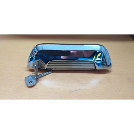 MANIGLIA ESTERNA DESTRA CON CHIAVE FIAT 850 COUPE' - 124 COUPE' - CASSA 196/A