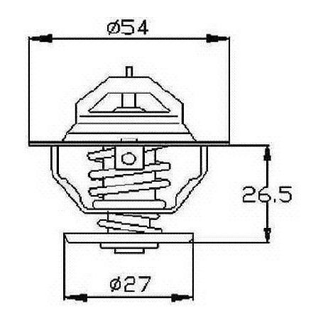 VALVOLA TERMOSTATICA TERMOSTATO FIAT ARGENTA 2500 D 500329622 CASSA 201/A