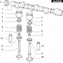 GOMMINI VALVOLE ORIGINALI FIAT KIT 10 PEZZI 55190344 CASSA 233/A