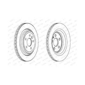 COPPIA DISCHI FRENO VOLVO S60 - V70 - XC70 - V70 - DISPONIBILI FERODO SCAFF.AMMORTIZZ.PIAN.30