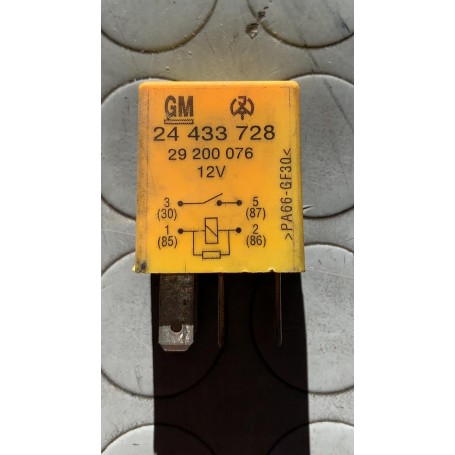 RELE FENDINEBBIA ANT.OPEL TIGRA DAL 99-VECTRA DAL 95 ORIGINALE USATO 24433728 CASSA 253/A
