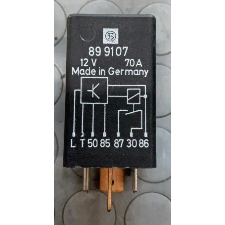 RELE' CONTROLLO CANDELETTE 12V 70A AUDI 100 - VW GOLF USATO 899107 CASSA 253/A
