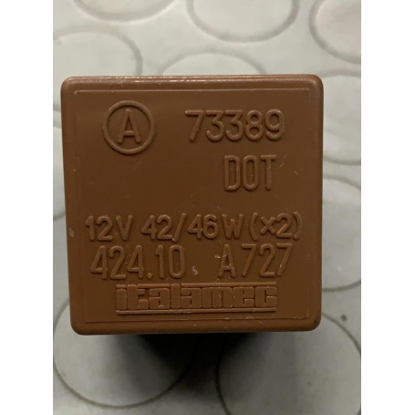 RELE' INTERMITTENZA FRECCE FIAT 500 700 900 91 AL 99 12V 42/46W USATO 73389 CASSA 253/A