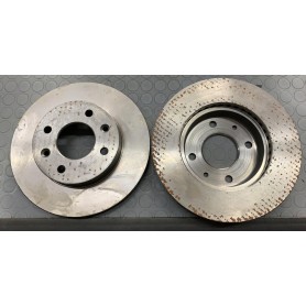 COPPIA DISCHI FRENO VENTILATO ANTERIORE RENAULT 18-20-30-ESPACE-FUEGO PILENGA KV146 SCAFF.DISCHI.PIAN.1