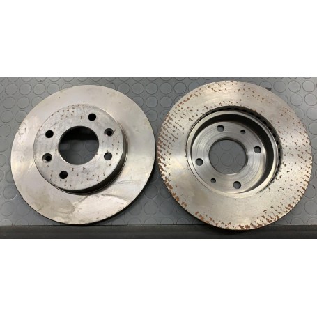 COPPIA DISCHI FRENO VENTILATO ANTERIORE RENAULT 18-20-30-ESPACE-FUEGO PILENGA KV146 SCAFF.DISCHI.PIAN.1