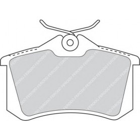 PASTIGLIE FRENO POSTERIORI AUDI A1-A2-A3-A4 DISP METELLI 22-0100-1 POSIZ.ORIGINALE