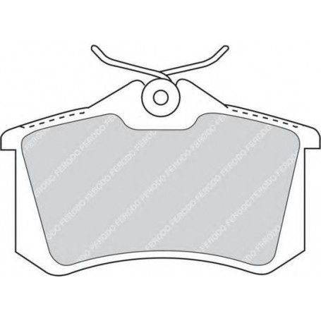 PASTIGLIE FRENO POSTERIORI AUDI A1-A2-A3-A4 DISP METELLI 22-0100-1 POSIZ.ORIGINALE