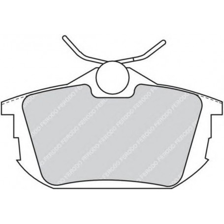 PASTIGLIE FRENO POSTERIORI MITSUBISHI COLT-SMART FORFOUR DISP PLANET 208121 POSIZ ORIGINALE