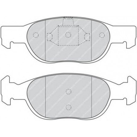 PASTIGLIE FRENO ANTERIORE FIAT PUNTO 96-99 - LANCIA Y 95-03 DISP PLANET 207572 POSIZ.ORIGINALE