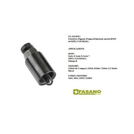 FG 192/BW1 ESTRATTORE PULEGGIA POMPA INIEZIONE BMW FASANO TOOLS
