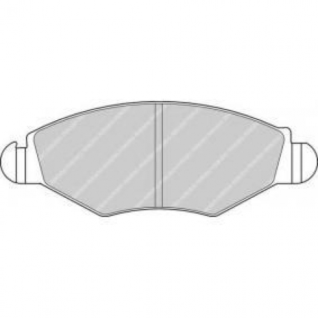 PASTIGLIE FRENO ANTERIORI PEUGEOT 206-306 - FERODO