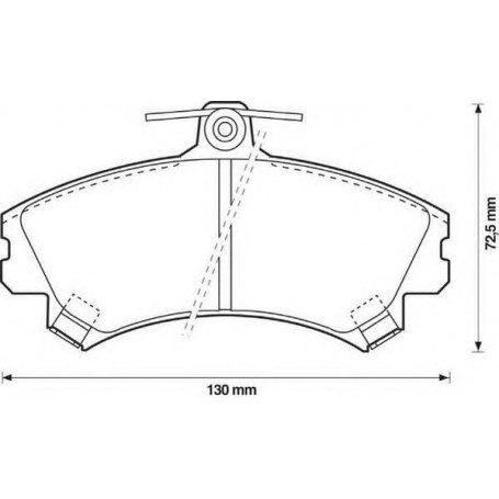 PASTIGLIE FRENO ANTERIORI SMART FORFOUR-MITSUBISHI COLT DISP ASHIKA 50-05-593 POSIZ.ORIGINALE
