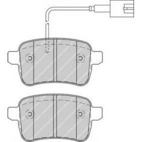 PASTIGLIE FRENO POSTERIORI ALFA ROMEO GIULIETTA DAL 2010 IN POI TRW GDB1905 - GNC P1611