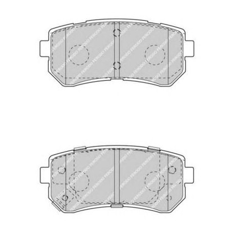 PASTIGLIE FRENO POSTERIORI KIA CEE'D-PRO CEE'D DISP BLUEPRINT ADG04282 POSIZ.ORIGINALE