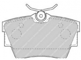 pastiglie freno anteriore - ferodo