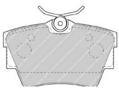 pastiglie freno anteriore - ferodo