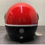 CASCO MOTO ROYAL ENFIELD TAGLIA XL (62 CM) RRGHEK000060 NERO-ROSSO CON VISIERA