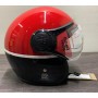 CASCO MOTO ROYAL ENFIELD TAGLIA XL (62 CM) RRGHEK000060 NERO-ROSSO CON VISIERA