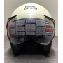CASCO MOTO ROYAL ENFIELD TAGLIE XL (62 CM) COLORAZIONE ROSSO-BIANCO OPACO CON VISIERA