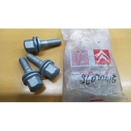 BULLONI RUOTA CITROEN - PEUGEOT - ORIGINALI 96070416 TRE PEZZI CASSA 293/A