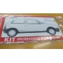 COPPIA SCRITTE ADESIVE FIAT UNO TURBO DIESEL COLORE ROSSO CASSA 308/A