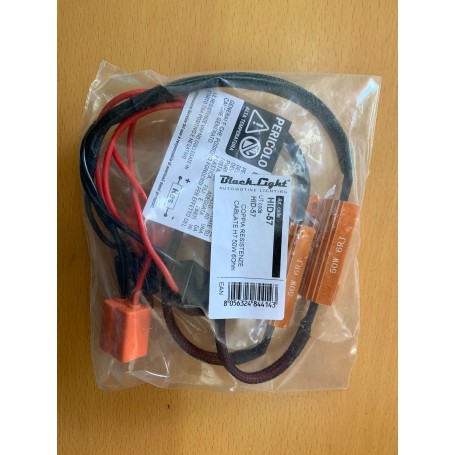 COPPIA RESISTENZE CABLATE H7 50W 6Ohm