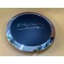 COPRIMOZZO RUOTA FIAT 500 NERO CON BORDO CROMATO CASSA 255/A
