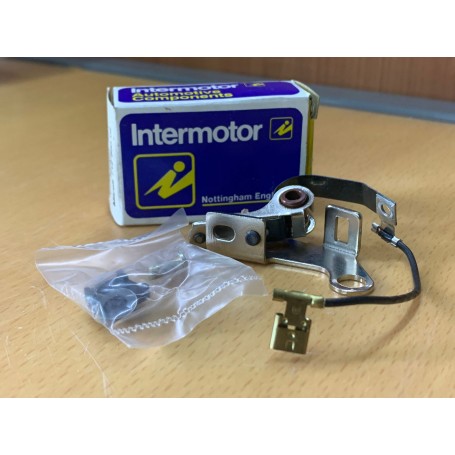 COPPIA CONTATTI PUNTE PLATINATE AUTOBIANCHI/FIAT/PEUGEOT/RENAULT DISP. INTERMOTOR 23630 CASSA 255/A