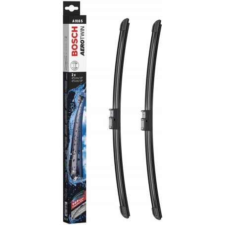 916S - SET SPAZZOLE TERGI BOSCH AEROTWIN VW LUPO 3397118916 FONDO DI MAGAZZINO SOPRA