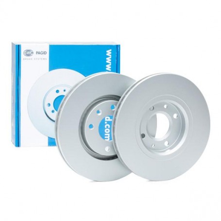 V091 - COPPIA DISCHI FRENO HELLA PAGID 8DD355108371 PER CITROEN/PEUGEOT/OPEL POS. ORIGINALE