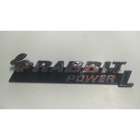 FREGIO SIGLA POSTERIORE VOLKSWAGEN GOLF RABBIT POWER L CASSA 24/A