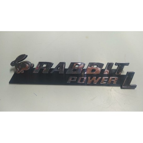 FREGIO SIGLA POSTERIORE VOLKSWAGEN GOLF RABBIT POWER L CASSA 24/A