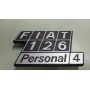 SCRITTA POSTERIORE FIAT 126 - PERSONAL 4 - IN PLASTICA - NUOVA CASSA 24/A