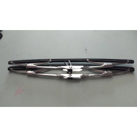 COPPIA SPAZZOLE TERGI CROMATE LUNGHEZZA 280 MM ORIGINALI BOSCH PER AUTO D'EPOCA SCAFF.DIETRO PIAN.6