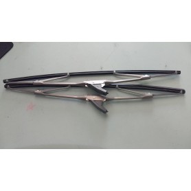 COPPIA SPAZZOLE TERGICRISTALLO AUTO D'EPOCA IN ALLUMINIO SATINATO ALFA ROMEO SPIDER BOSCH