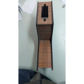 TUNNEL CENTRALE PER AUTO D'EPOCA MODELLO UNIVERSALE IN LEGNO E PELLE