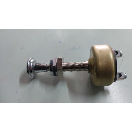 INTERRUTTORE A TIRETTO POMELLO CROMATO AUTO D'EPOCA CASSA 13/B