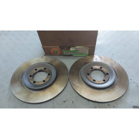 COPPIA DISCHI FRENO POSTERIORI ALFETTA BERLINA - GT - GTV - CODICE ORIGINALE 11602621504 SCAFF .323
