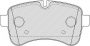 FVR4037 - PASTIGLIE FRENO POSTERIORI ADATTO PER IVECO DAILY IV - DAILY V METELLI 22-0711-0