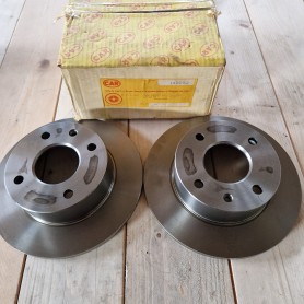 COPPIA DISCHI FRENO ANTERIORI FORD ESCORT 1.1, 1.3, 1.6