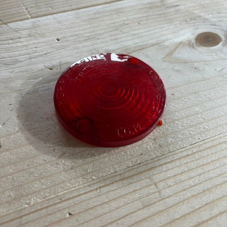 Plastica ROSSA per fanale posteriore in alluminio per trattore epoca OM / FIAT