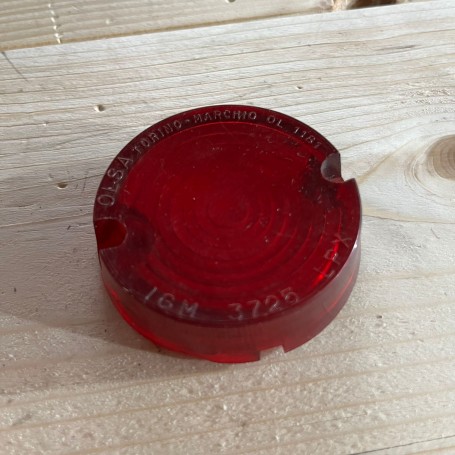 Plastica ROSSA per fanale posteriore in alluminio per trattore/trasporti epoca olsa