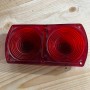Plastica ROSSA per fanale posteriore in alluminio per TRASPORTI EPOCA VEDI FOTO