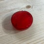 Plastica ROSSA per fanale posteriore in alluminio per trattore epoca OM / FIAT