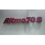 LOGO FREGIO SIGLA MODELLO FIAT RITMO 70 S ROSSO CASSA 134/A