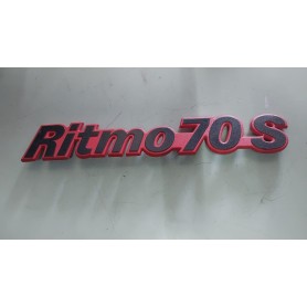 LOGO FREGIO SIGLA MODELLO FIAT RITMO 70 S ROSSO CASSA 134/A