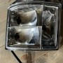 (A)PORTALAMPADA Faro fanale post Sx AUTOBIANCHI A112 Cromato